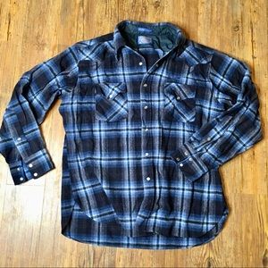 Vintage Pendleton wool Pearl Snap made in USA XL